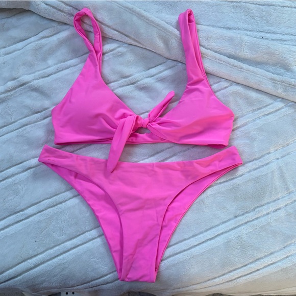 Zaful Other - Zaful Bright Pink Swimwear